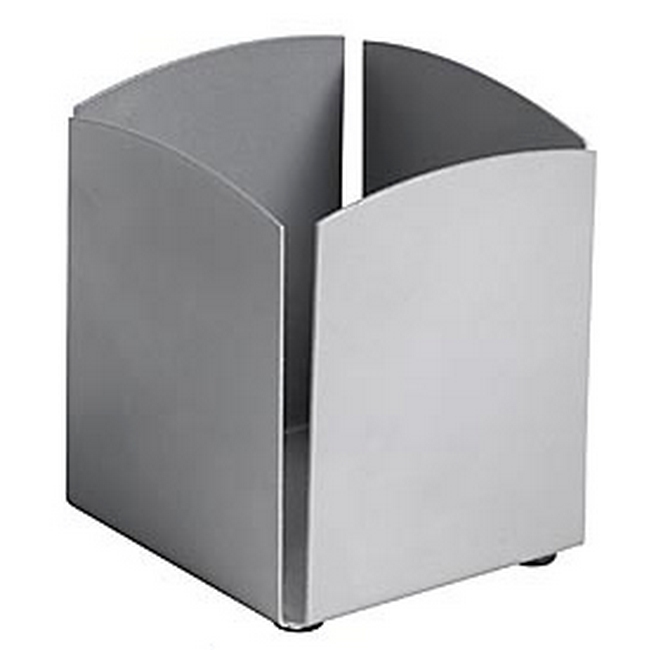 Pencil Holder - Life Steel Range - Metal - 8 x 8 x 10.5 cm - Silver - 206SI