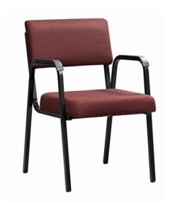 Office Chair - Economy Arm - Square Tube - 88 x 60 x 60 cm - SE016-burgundy