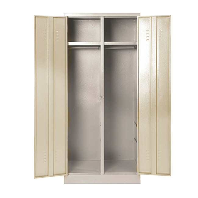 Steel Hostel Locker - Metal - Double - 180 x 79 x 52 cm - DHL04-ivorykaroo