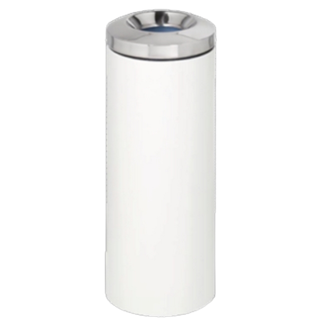 Steel Litter Bin - Free Standing - Liner - Chrome Lid - 240 Ø x 680 (H) mm - Colour Options - 784WH