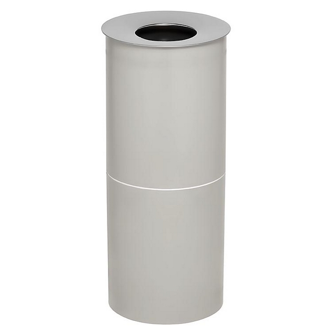 Plastic Ashtray Free Standing - With Stainless Steel Top (without Opening) - 240 Ø x 585 (H) mm - Colour Options - 635GR