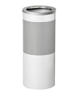Stainless Steel Litter Bin - Perforated - Rim Lid - 240 Ø x 600 (H) mm - Silver - 595SI