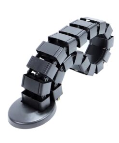 Snake Cable Tray - Works with Sit Stand Desk - Plastic - Adjustable Frame
