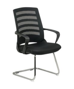 Visitors Chair - Black Nite - Netting - Black Seat - Black