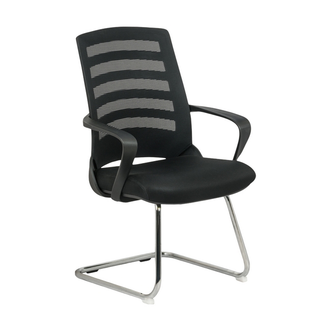 Visitors Chair - Black Nite - Netting - Black Seat - Black