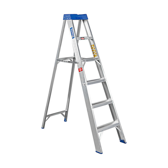 Aluminium Step Ladder - Single Sided - A-Frame - Heavy Duty Industrial - 6-Step - 1.80m