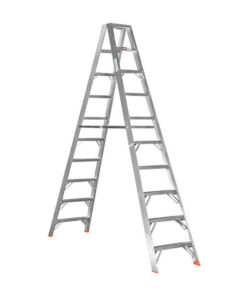 Aluminium Step Ladder - Double Sided - A-Frame - Heavy Duty Industrial - 10-Step - 3.0m