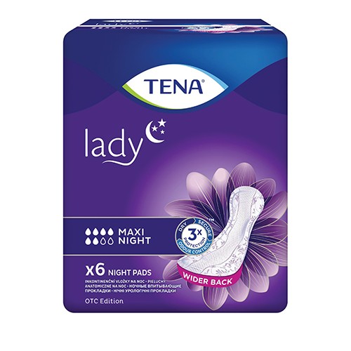 TENA Lady Maxi Night | Incontinence pad – 6s
