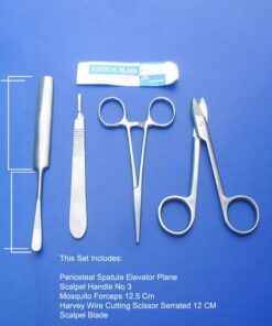 Alternative view of Disposable STERILE REINFORCED Surgical gown - 1 unit (50gsm)