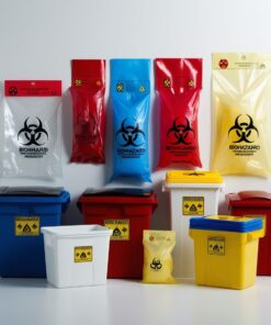 yellow biohazard bags