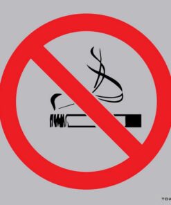 Aluminium Sign - No Smoking - 150 x 150mm - SIGNALNS