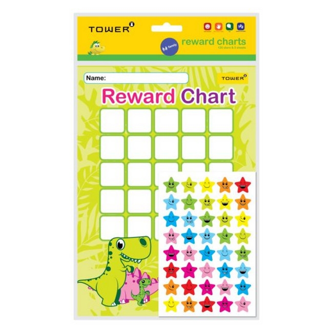 Reward Charts - Kids - Dino - 1 Pack - TTREWARDD