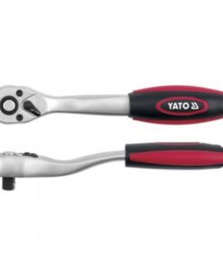 Socket Ratchet Handle - Quick Release - Offset - Chrome Vanadium - 1/2" Connector - 255mm Length - YT-0321