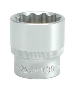 Bi-hex Socket - 12 Point - Chrome Vanadium - 1/2" Connector - Standard Length - 30mm - YT-1291