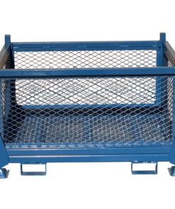 Expanded Metal Collapsible Steel Bin - Blue - 1000Kg - CB4326M