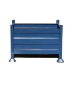 Stillage Bin - Stackable Steel Bin - Solid Side - Blue - 900Kg - SB3218