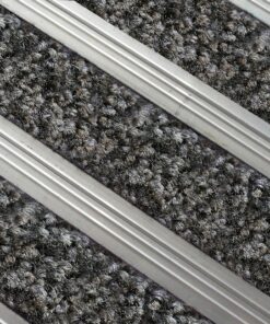 Heavy Duty Mat System - Dm Aluminium Linking Joints - Alba Insert - 3mm Foam Backing - 12mm High - per m2 - Anthracite - DMA010003