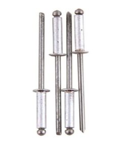 Rivets - Aluminium - 4.0 x 12mm - Pack of 100 - TOOR1659