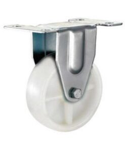 Castor Wheels - Nylon - Fixed Wheel - White - 75mm - TOOC463