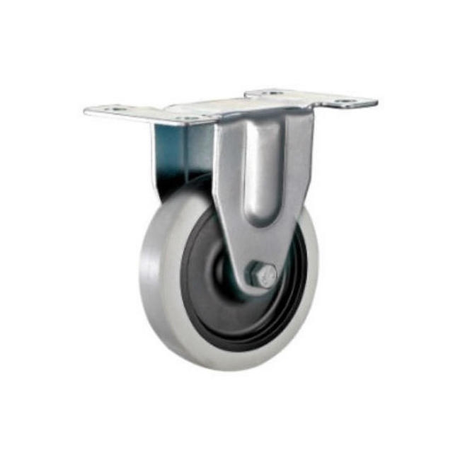 Castor Wheels - Thermoplastic Rubber - Fixed Wheel - 75mm - TOOC498