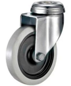 Castor Wheels - Thermoplastic Rubber - Bolt Hole - Swivel - 50mm - TOOC508