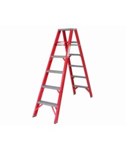 All Fibreglass Double Sided Ladder - Industrial A-Frame - 6 Steps - 1.8m - FGSD6-ALL-SS