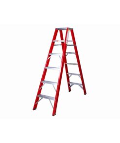 Fibreglass Double Sided Ladder - Industrial A-Frame - 6 Steps - 1.8m - FGSD6