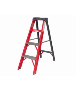 All Fibreglass Single Sided Ladder - Industrial A-Frame - 4 Steps - 1.2m - FGS4-ALL