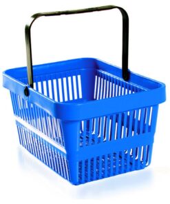 Jumbo Shopping Basket - Plastic - 27L - Colour Options