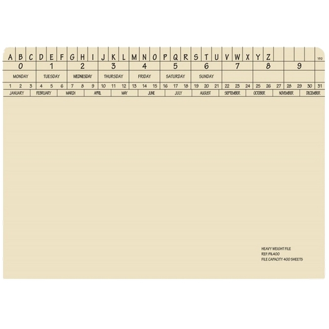 Retrieval Document Files - Extra Heavy Weight - 326gsm - A4 - Pack of 150 - FIL400XH