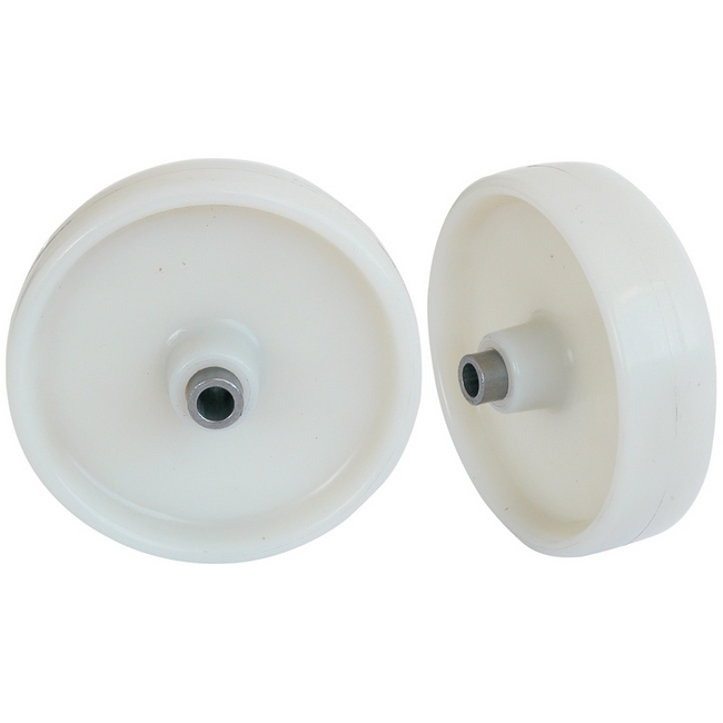 Castor Replacement Wheel with Bush - Nylon - White - 75mm ? - Pack of 2 - N75 - MOQ 200