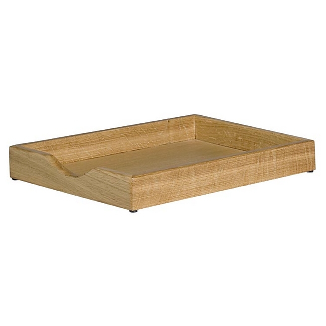 Letter Tray - Single - Executive Wooden Range - 34.5 x 26.8 x 4.5 cm - Oak - 920OA