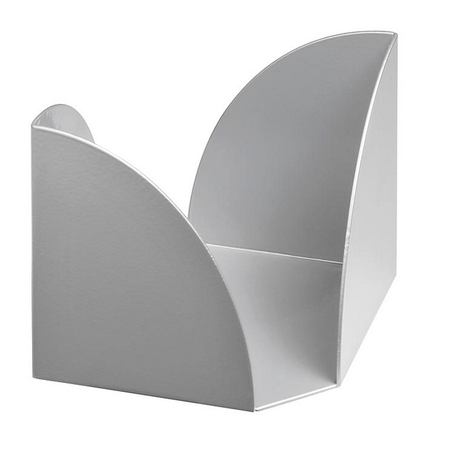 Paper Cube - Modern Steel Range - Metal - 10.5 x 10.5 x 10.5 cm - Silver - 404SI