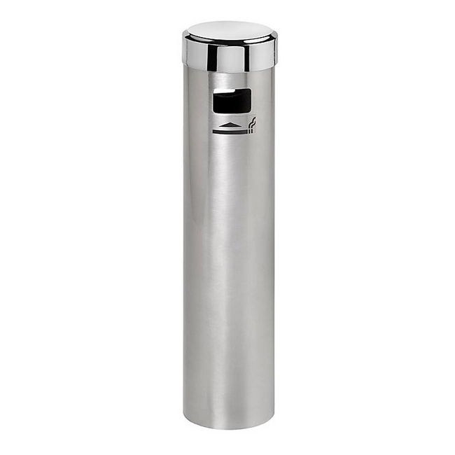 Ash Pillar Bin - Wall Mounted - Stainless Steel - 90 x 300 (H) mm - 054SS