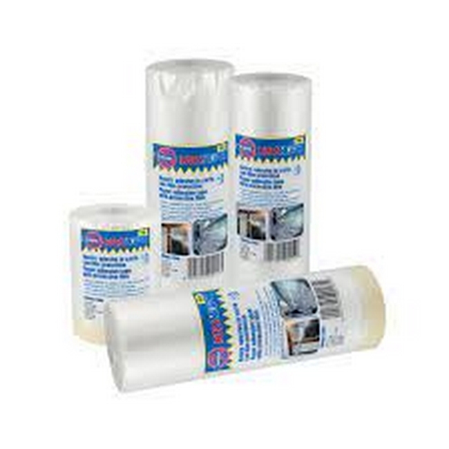 Euro Masking Tape - Maskopri Film - Transparent - 1800mm x 25m - Box of 16 - Pack of 16 - 10000026