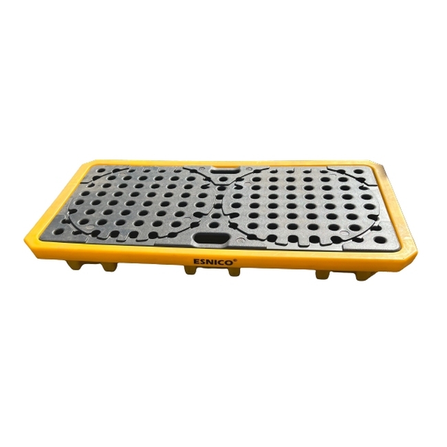 Drum Spill Deck - 2 Drum Capacity - Polyethylene - 135 x 735 x 15 cm - SPP101