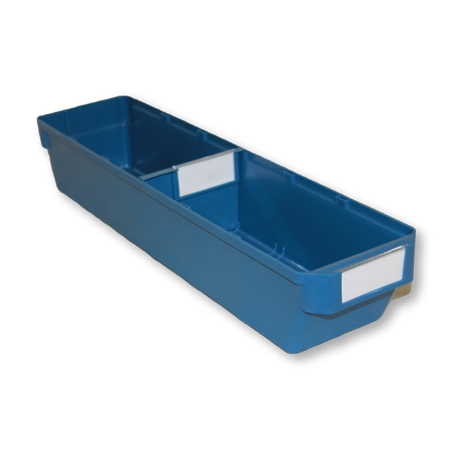 Shelf Bin - Loose Parts Warehouse Storage Container - Plastic - Small - 500mm - Blue