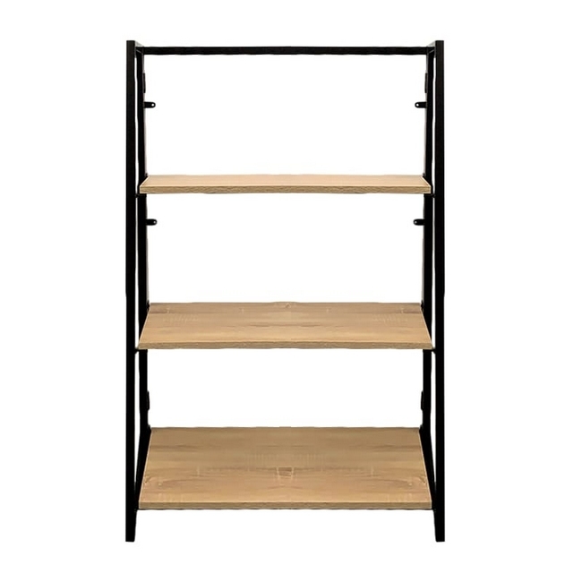 Shelving - 3 Tier - Wood and Steel - 65 x 32 x 101 cm - HH300106