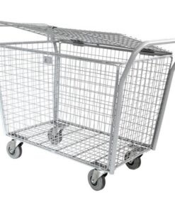 Steel Parcel Trolley - With Lid - Lockable - 110 x 65 x 94cm