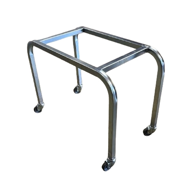 Steel Shopping Basket Stand - Including Castors - 65 x 34 x 40cm