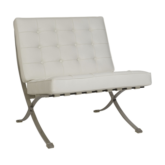 Single Seater Couch - Barcelona - Von Der Rohe - 1 Seater - Pleather - Colour Options