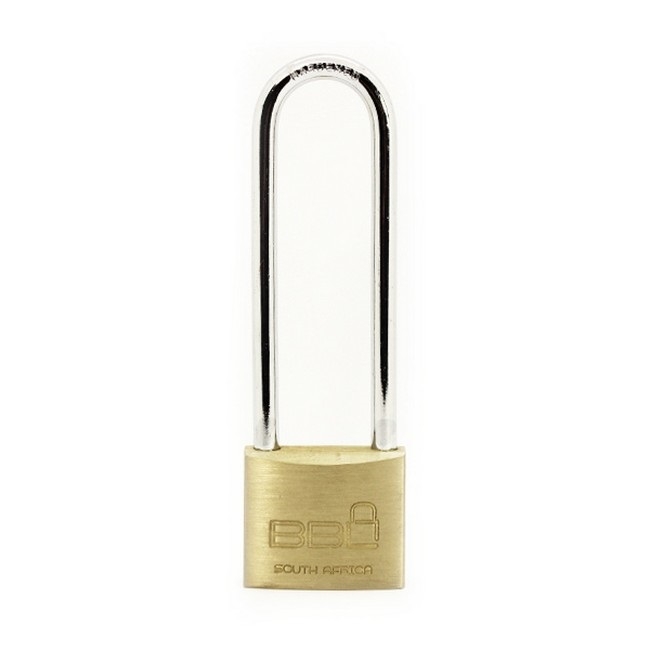 Long Shackle Padlock - Brass - 40mm - 90mm