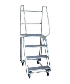 Mobile Safety Step Ladder - Mounty Rollstep - 4 Step - 1.85m High