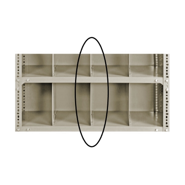 Bolted Shelving Steel Shelf Divider - Uni-Angle - Painted - 30.5 x 38.1 cm