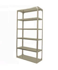 Bolted Shelving Steel Bay 6 Shelves - Uni-Angle - Six Shelf Kit - Painted - 365.8 x 91.4 x 91.4 cm