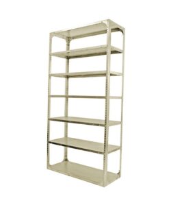 Bolted Shelving Steel Bay 7 Shelves - Uni-Angle - Seven Shelf Kit - Painted - 274.3 x 91.4 x 45.7 cm