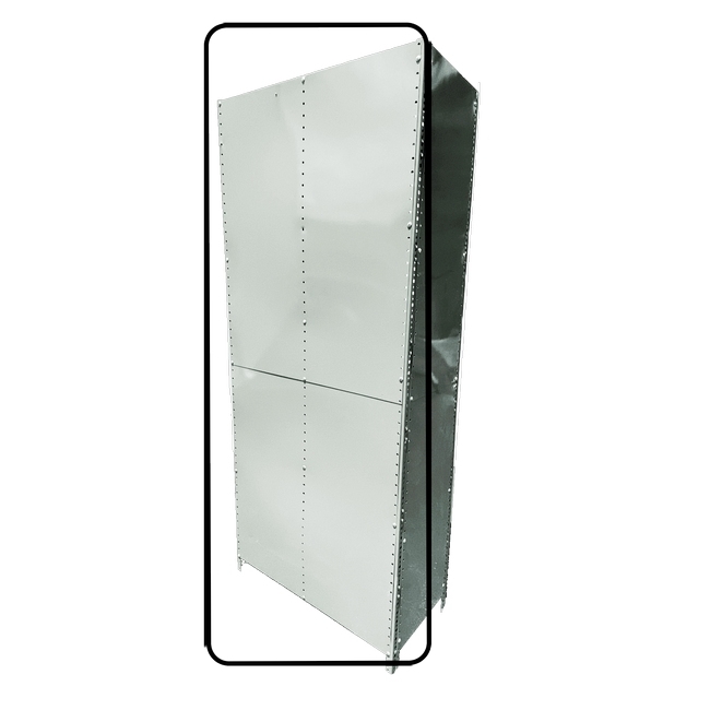 Bolted Shelving Steel Back Panel - Uni-Angle - Painted - 99.0 x 91.4 cm