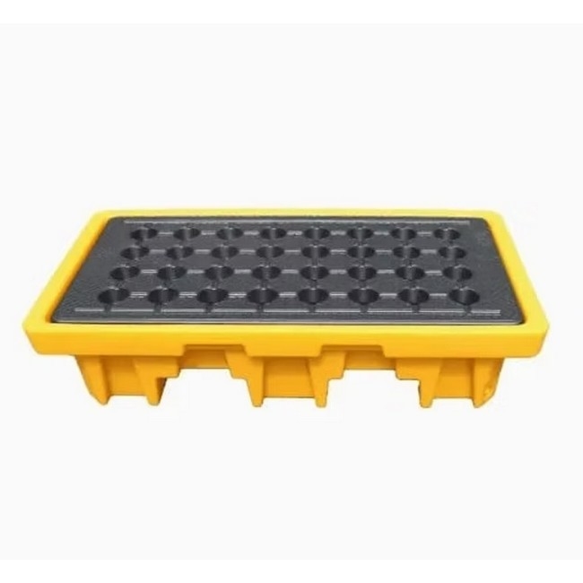 Plastic Drum Spill Pallet - 2 Drums - 130 x 68 x 30cm