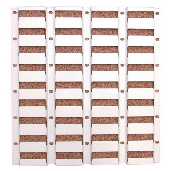 Matlock Louvre Panel Bin Rack - Steel - Grey - 18.2 x 43.6 cm