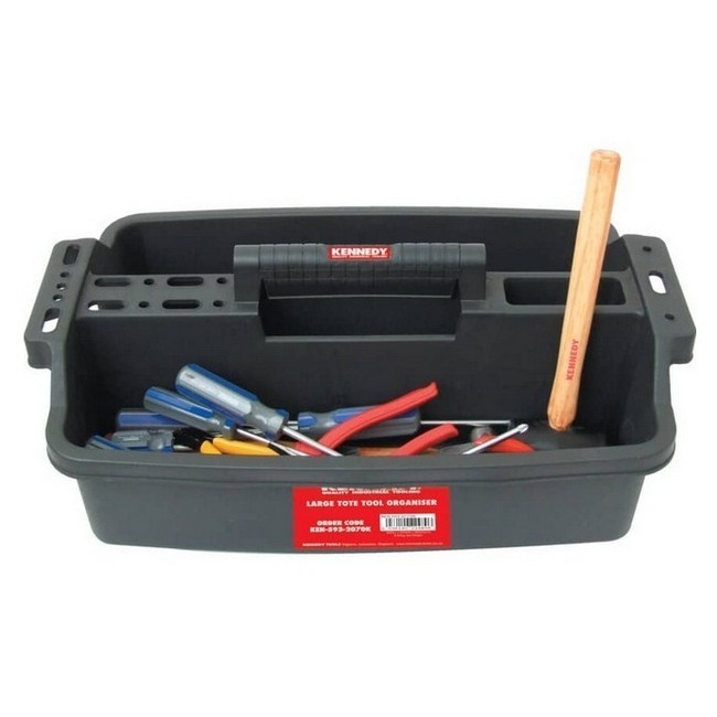 Kennedy Tool Tote Tray - Plastic - Black - 52 x 34 x 20 cm